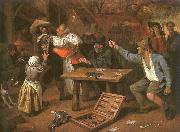 Jan Steen Card Players Quarreling oil painting